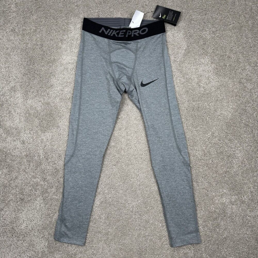 Nike Pro Men's Dri-Fit 3/4 Fitness Tights Size Small Tall Gray New With Tags